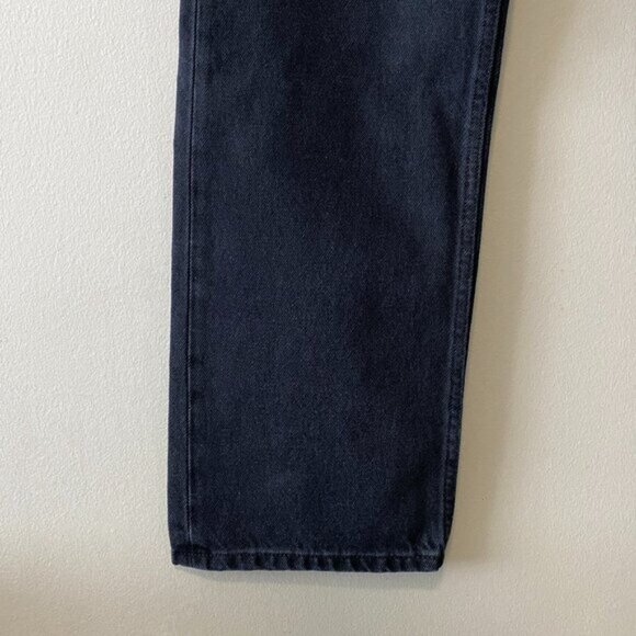 Wandler Comfort Poppy Black Straight Leg Black Denim Jeans - Picture 3 of 10